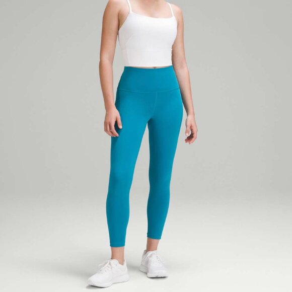 Lululemon Wunder Train High-Rise Tight with Pockets 25" Hawaiian Blue - Picture 1 of 7